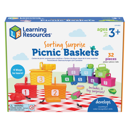 LEARNING RESOURCES Sorting Picnic Baskets 6810